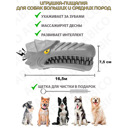 AbicoPet Кусалка пищалка для собак средних и крупных пород