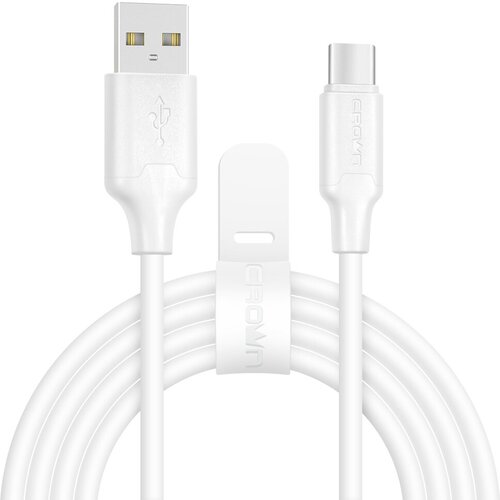 Кабель USB - USB Type-C Crown CMCU-3018C white