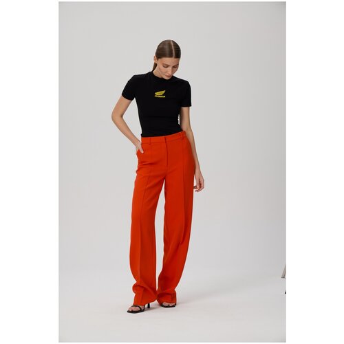 Брюки прямого кроя LESYANEBO Ореховый