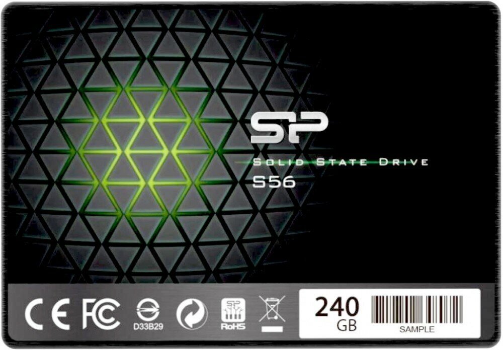 Накопитель SSD 240Gb Silicon Power Slim S56 (SP240GBSS3S56B25) (SP240GBSS3S56B25RM)