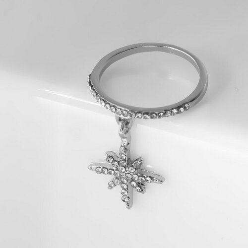 Комплект бижутерии, белый кольцо для платка звезда цвет радужно белый в серебре