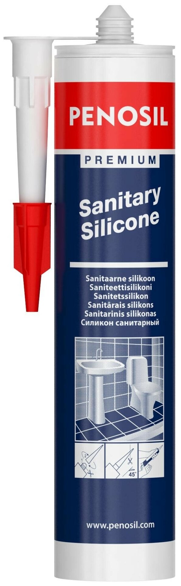 Герметик Penosil Sanitary Silicone санитарный