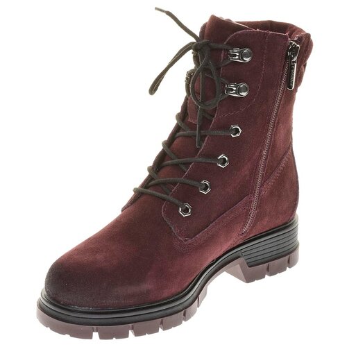 Ботинки  Rieker 36, демисезон/зима, натуральная замша, размер 36, красный, бордовый