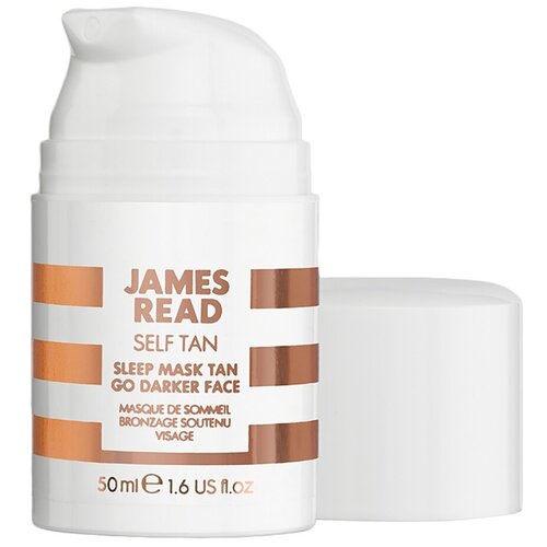 Ночная маска для лица уход и загар темная Sleep mask tan go darker face James Read 50 мл