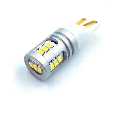 Лампа светодиодная бесцокольная Обманка T10 15 SMD Биполярная Аналог W5W Свет белый 9/32V