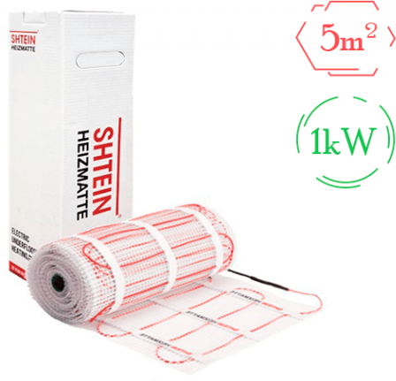 Комплект теплого пола (мат) SHTEIN SHT-H1000W / 5 м²