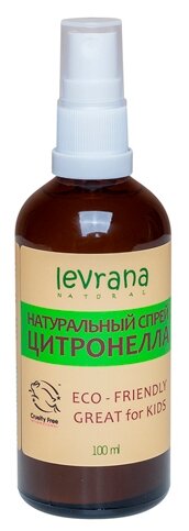 Спрей Levrana от комаров и насекомых Citronella Anti-Bug Spray, 100 мл - фотография № 2