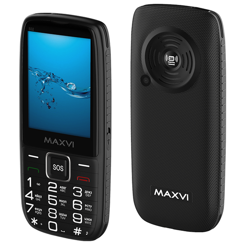 Телефон MAXVI B32, 2 SIM, black