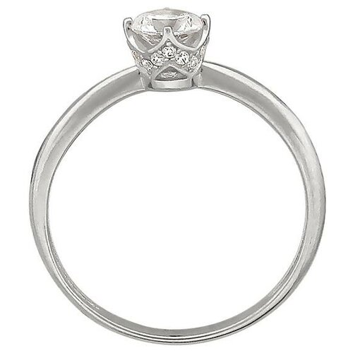 фото Эстет золотое кольцо с фианитами 01к129300ф, размер 17.5