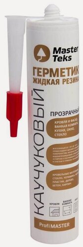Изображение товара Герметик каучуковый MasterTeks PM жидкая резина, прозрачный 290 мл