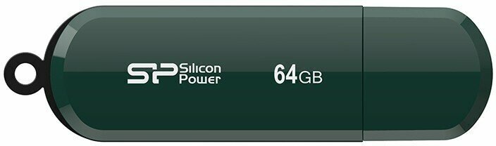 USB Flash накопитель 64Gb Silicon Power LuxMini 320 Green (SP064GBUF2320V1N)