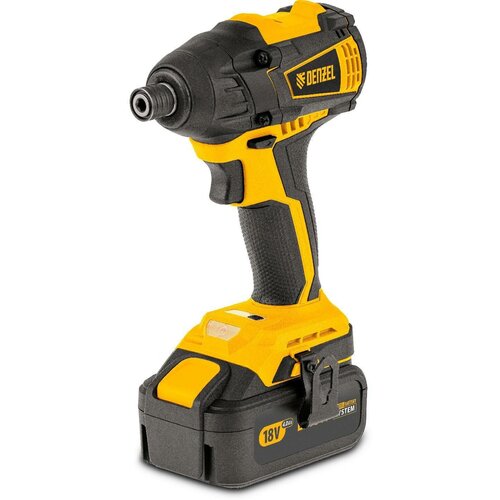 Винтоверт аккумуляторный DENZEL 26510 ударный бесщет CID-IB-200 18В Li-Ion 14570₽