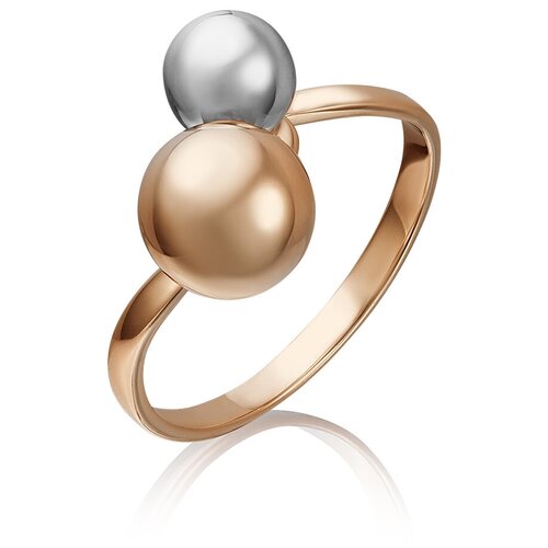 фото Platina jewelry кольцо шарики из комбинированного золота 01-5250-00-000-1111-42, размер 17.5