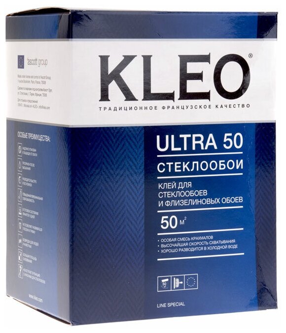 Клей для бумажных обоев KLEO ULTRA Для стеклообоев