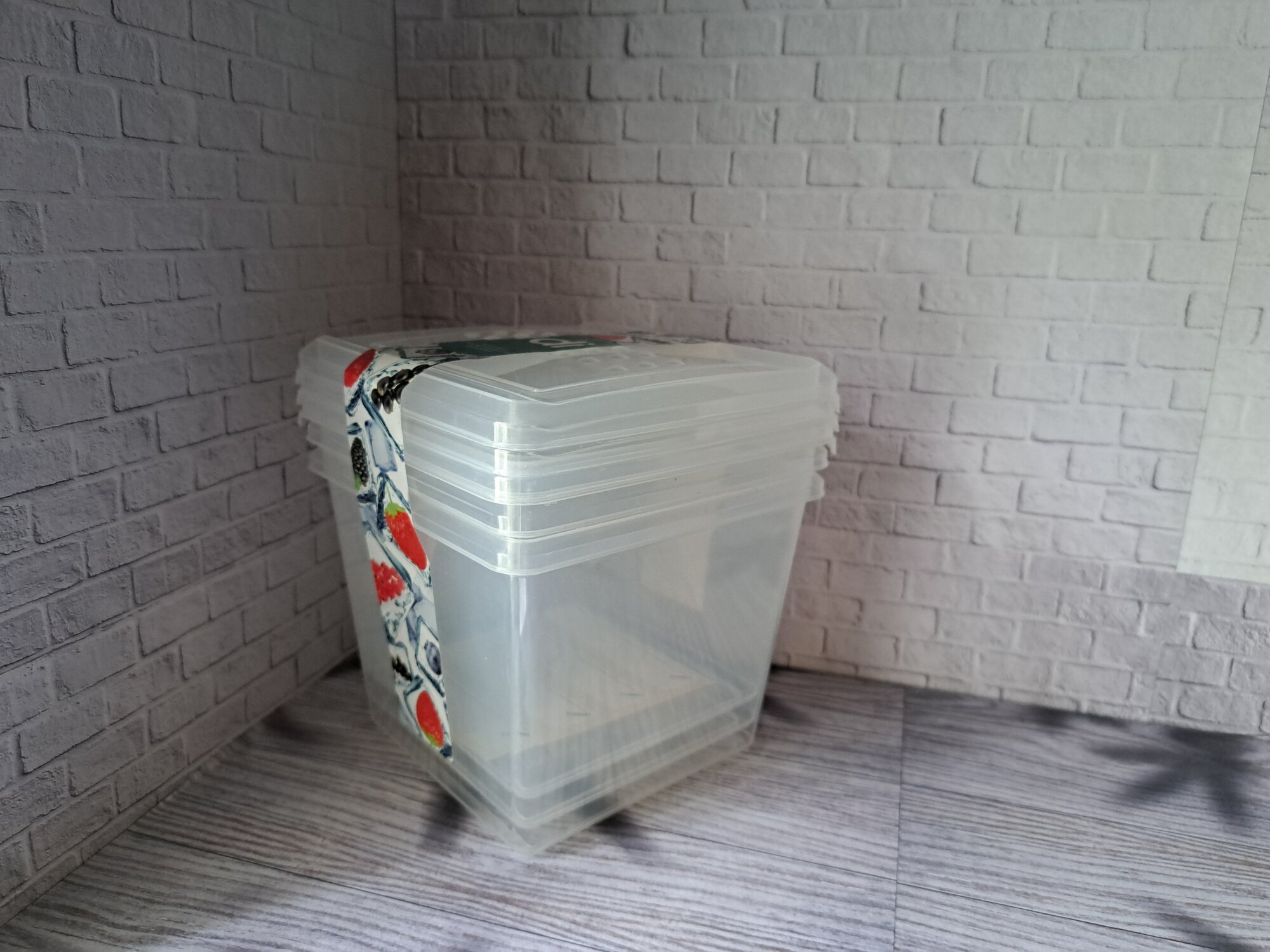 Комплект контейнеров для заморозки Asti прямоугольных 1,0л х 3 шт. (бесцветный)) - фотография № 5