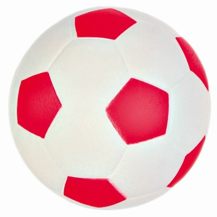 Игрушка для собак TRIXIE Мяч футбольный с пищалкой, виниловый (6 см)