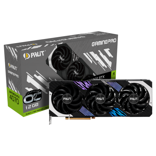 Видеокарта Palit GeForce RTX 4070 GamingPro OC 12GB (NED4070H19K9-1043A)