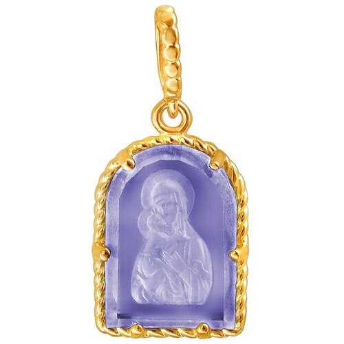 фото Эстет подвеска с 1 аметистом из красного золота 01п213440-1