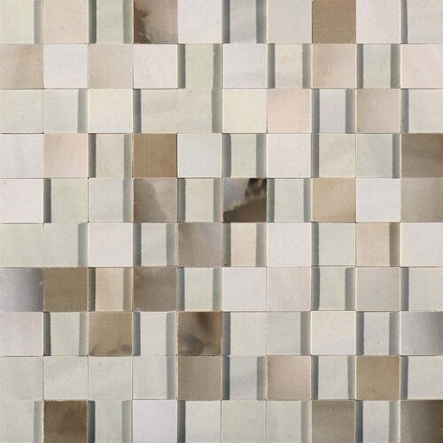Плитка Rex Alabastri Mosaico 3d Bamboo Glossy 30x30 739966 мрамор гладкая, глянцевая морозостойкая