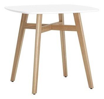фото Стол обеденный Target 80*80 белый ножки массив бука