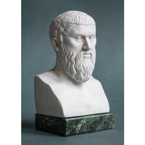 Платон (бюст на подставке, имитация светлого камня)