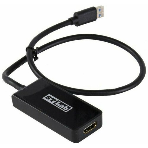 аксессуар st lab usb a hdmi u 1510 Переходник USB A (M) - HDMI (F), ST-Lab U-740