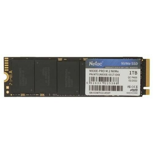 1000 ГБ SSD M2 накопитель Netac N930E Pro NT01N930E-001T-E4X 830400₽