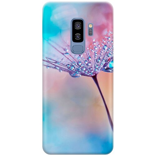 фото Ультратонкий силиконовый чехол-накладка для samsung galaxy s9 plus с принтом "капелька на одуванчике" gosso