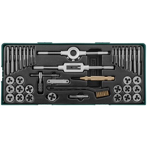 Набор метчиков и плашек с аксессуарами 40 предметов ложемент Jonnesway 18179₽