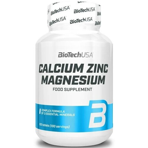 "BioTech Calcium Zinc + Magnesium" - 2 баночки по 100 капсул