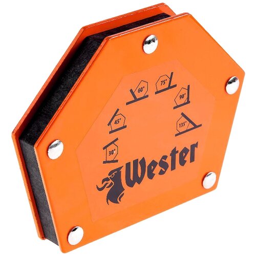 Уголок магнитный для сварки WESTER WMCT50 829-006, углы 30°, 45°, 60°, 75°, 90°, 135°, 23кг