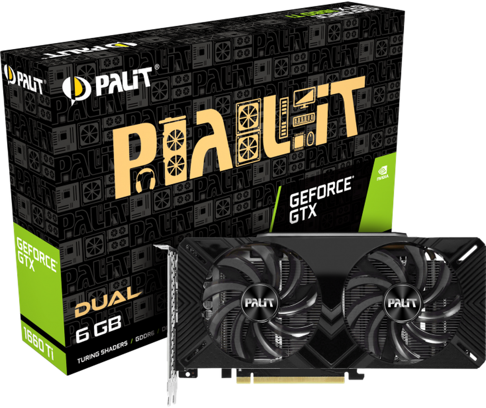 Видеокарта Palit GeForce GTX 1660 Ti Dual 6GB (NE6166T018J9-1160C)