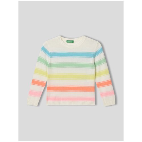 Джемпер color block United Colors of Benetton для девочки 23P-1136H100G-901-XX