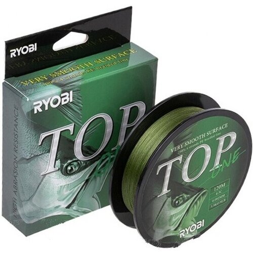 Плетенка Ryobi Reels RYOBI TOP PE4X-120M 0.405мм 24 кг. Dark green