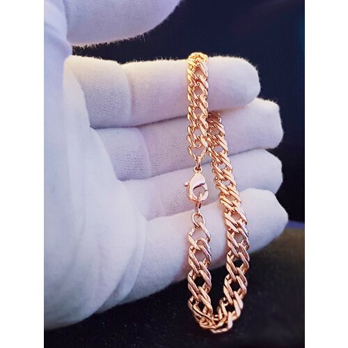 Браслет, 1 шт., размер 21 см, диаметр 6 см, золотистый