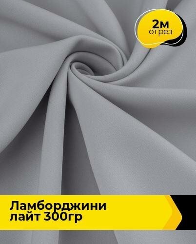 Ткань для шитья и рукоделия "Ламборджини" лайт 300гр 2 м * 150 см, серый 010