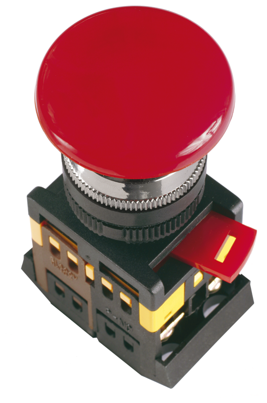 Кнопка «Грибок» AEAL-22 d22мм 1з+1р 240В с фиксацией красн. IEK BBG60-AEAL-K04 - фотография № 1