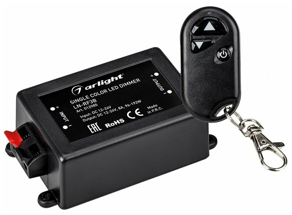 Диммер контроллер для светодиодной ленты с радиопультом черный Arlight - фотография № 1
