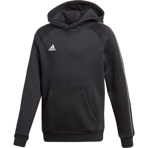 Толстовка Adidas CORE18 HOODY Y BLACK/WHITE Дети CE9069 164