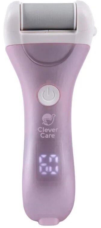 Электрическая пилка для ухода за кожей стоп CleverCare, цвет розовый