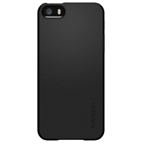 фото Чехол-накладка spigen 041cs20168 для apple iphone 5/iphone 5s/iphone se черный