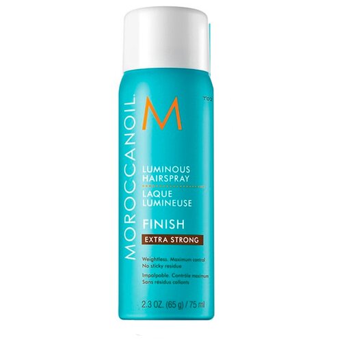 Moroccanoil Лак для волос Luminous extra strong, экстрасильная фиксация, 75 г, 75 мл