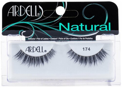 Ardell накладные ресницы Natural Fashion Lash 174, black, 2 шт.