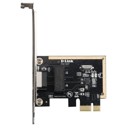 Адаптер D-Link DGE-560T/D2A, серый сетевой адаптер ethernet d link dge 562t a1a