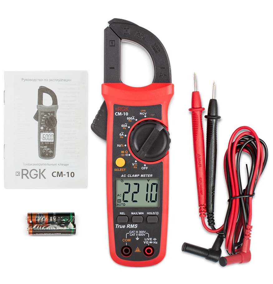 Токоизмерительные клещи CM-10 RGK RGK CM-10 - фотография № 3