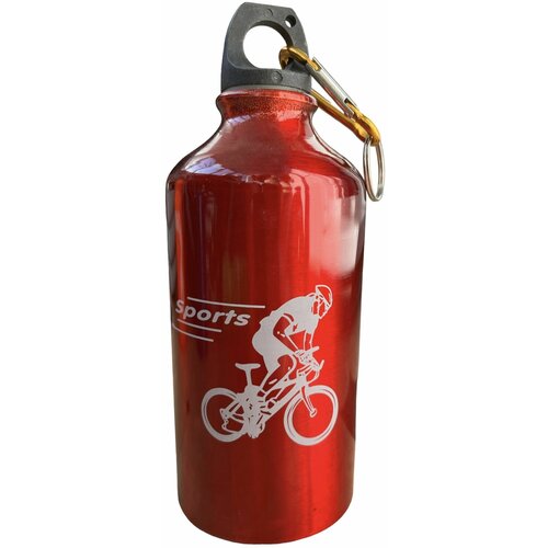 фото Фляга велосипедная, бутылка для воды, фляжка на велосипед, спортивная для занятий спортом, алюминиевая 500 мл нет бренда