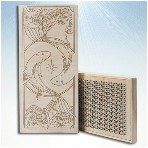 фото Доска садху с динамическими гвоздями, знаки зодиака - 3028 светлая goodwood