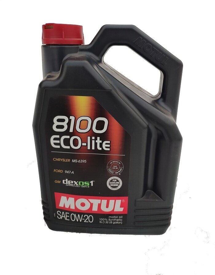 Моторное масло Motul 8100 Eco-Lite 0W-20, 5 л