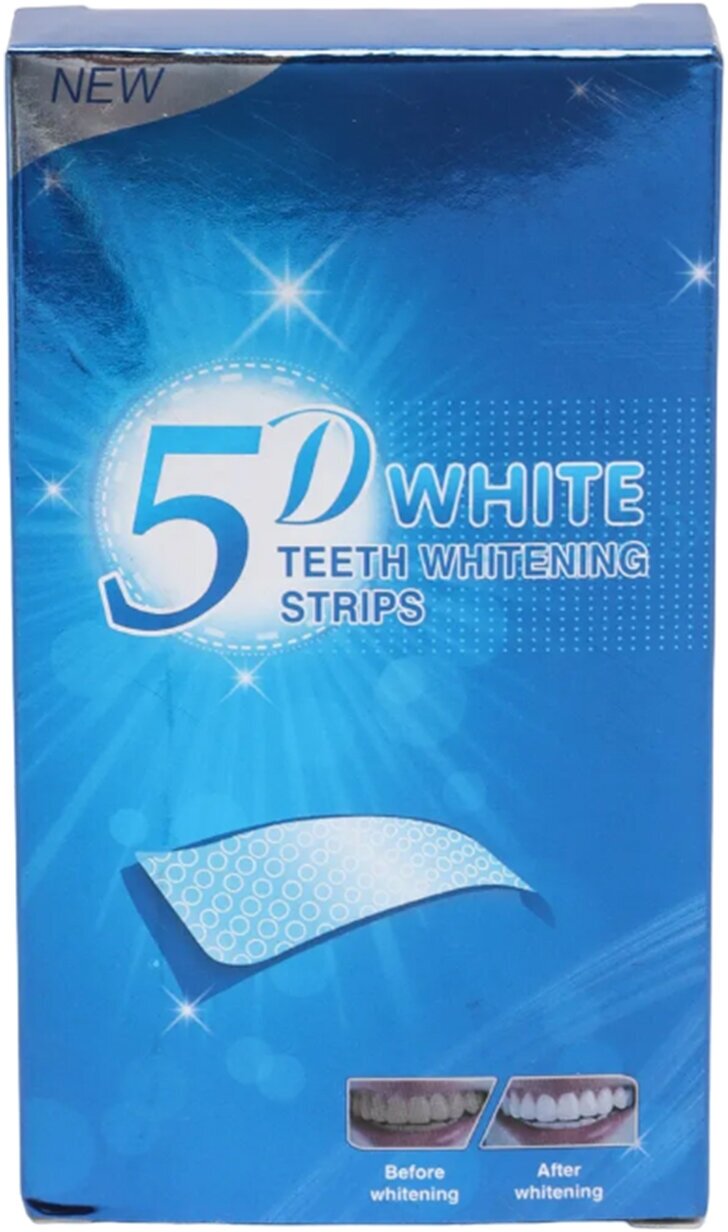 Отбеливающие полоски для зубов 5D White , полоски для отбеливания , для зубов и их красоты