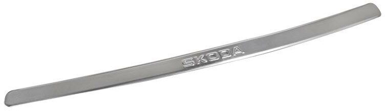 Накладка бампера декор. SKODA Octavia II / A5 (2008-2013) лифтбек (нерж. сталь)